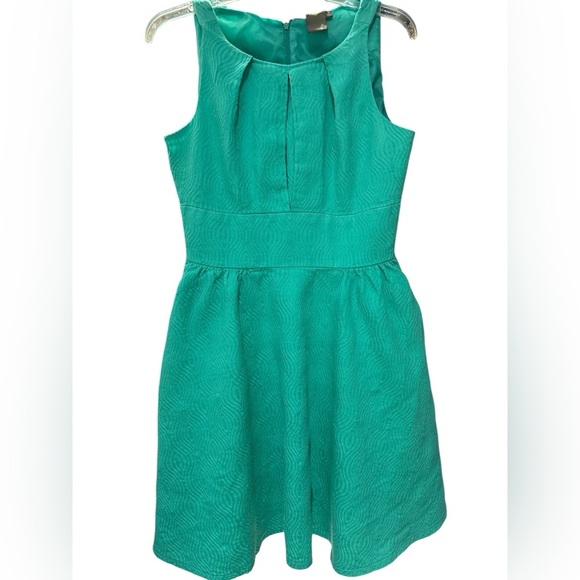 Taylor Teal Textured Midi Dress - Picture 1 of 3